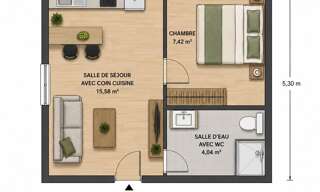 Appartement 2 Pièces 27 m² à vendre à Pomponne (77400)