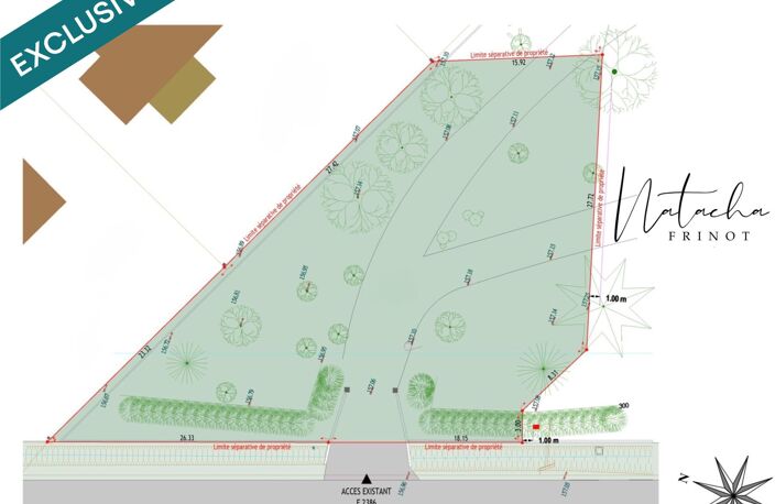 Fronton  Terrain constructible 1150 m²  permis accepté, étude G2 et division possible — photo 2