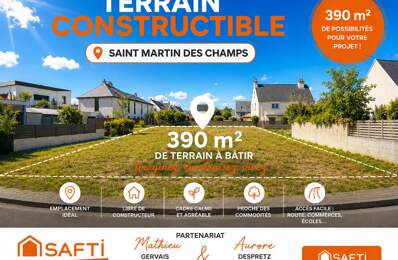 TERRAIN CONSTRUCTIBLE À VIABILISER  SAINT-MARTIN-DES-CHAMPS — photo du bien