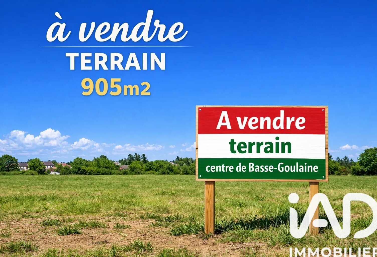 Vente Terrain à bâtir 905 m&sup2; — photo 1