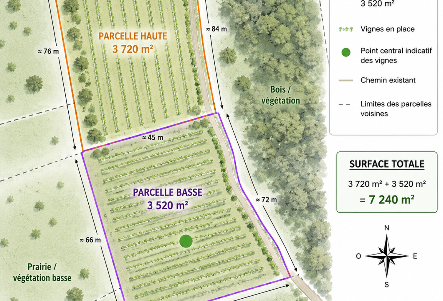 Vente Terrain 7 240 m&sup2; — photo 1