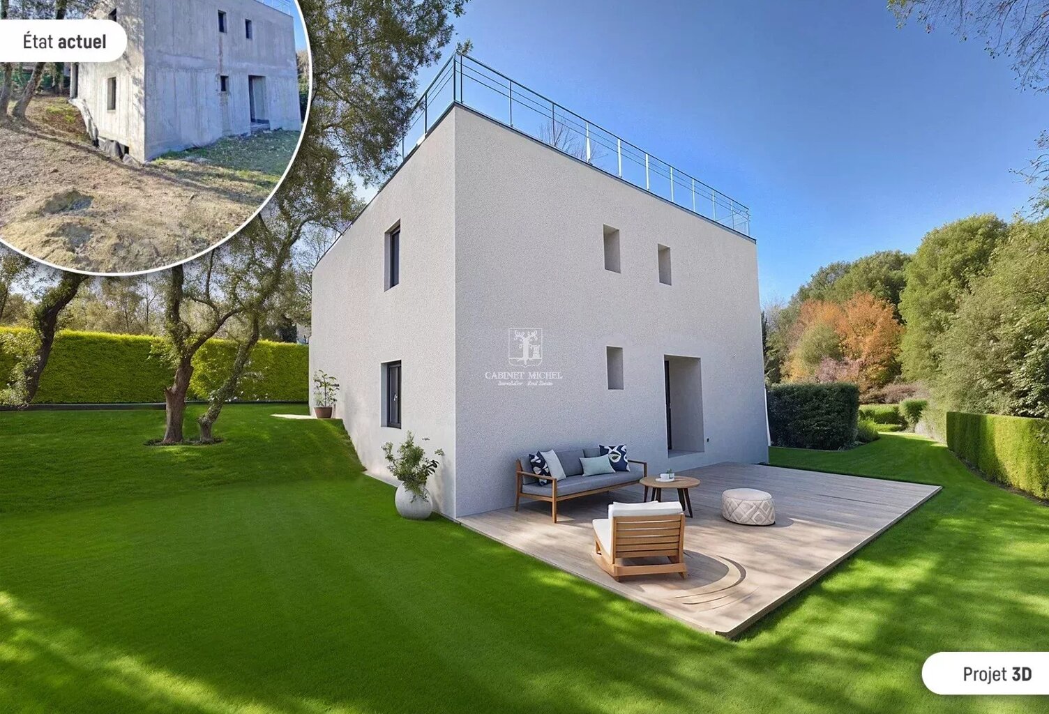 VALBONNE - Rare villa Contemporaine Hors d'eau hors d'air — photo 1