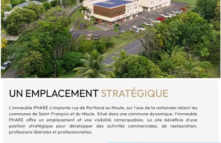 EN EXCLUSIVITE - A LOUER – LOCAUX COMMERCIAUX & PROFESSIONNELS – LE MOULE (QUARTIER PORTLAND) — photo 5