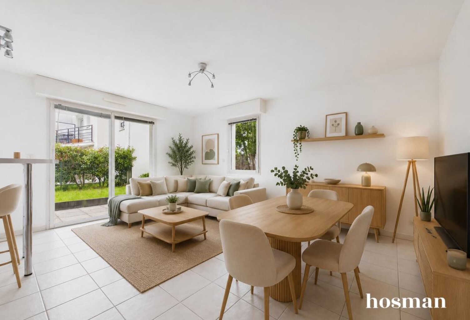 Appartement T3 de 66,40 m2 avec jardin terrasse et privatif de 86 m2 - quartier Quartier Cité des Congrès à Nantes — photo 1