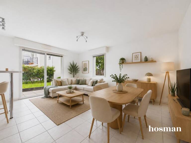 Appartement T3 de 66,40 m2 avec jardin terrasse et privatif de 86 m2 - quartier Quartier Cité des Congrès à Nantes — photo 1