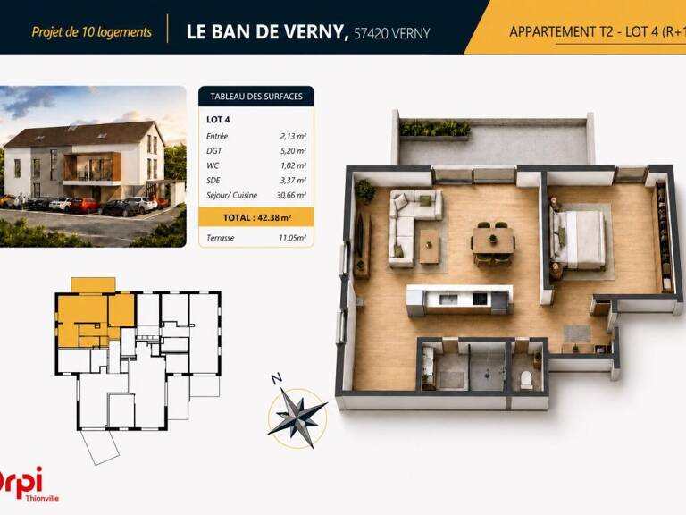NOUVEAU PROGRAMME IMMOBILIER À VERNY — photo 1