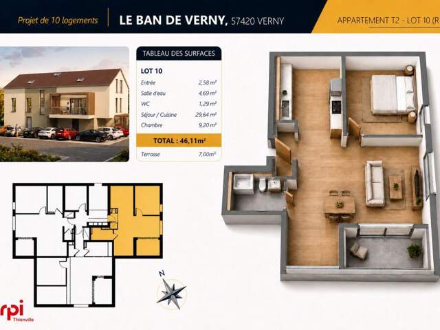 NOUVEAU PROGRAMME IMMOBILIER À VERNY — photo du bien