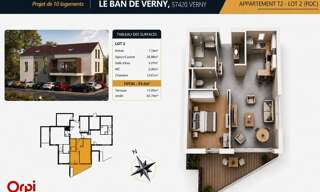 Appartement 2 Pièces 54 m² à vendre à Verny (57420)