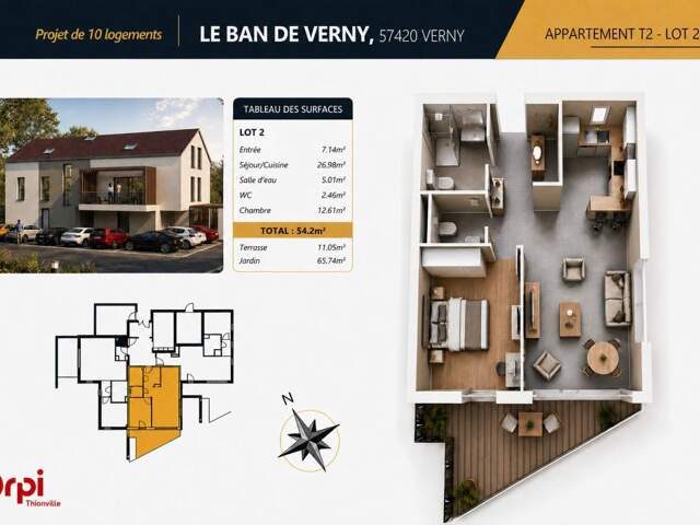 NOUVEAU PROGRAMME IMMOBILIER À VERNY — photo du bien