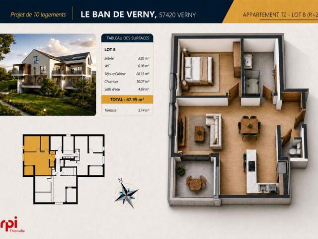 NOUVEAU PROGRAMME IMMOBILIER À VERNY — photo du bien