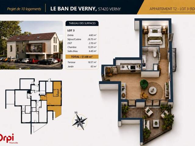 NOUVEAU PROGRAMME IMMOBILIER À VERNY — photo du bien