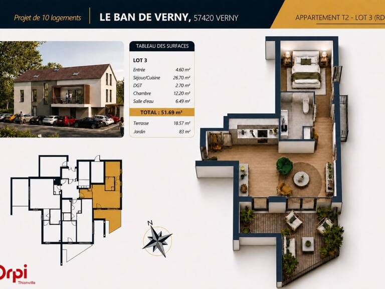 NOUVEAU PROGRAMME IMMOBILIER À VERNY — photo 1