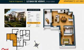 Appartement 2 Pièces 57 m² à vendre à Verny (57420)
