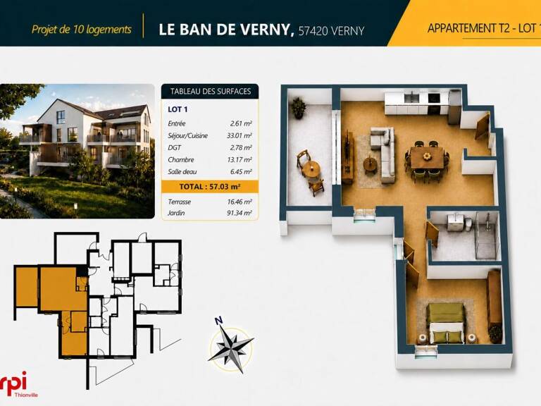 NOUVEAU PROGRAMME IMMOBILIER À VERNY — photo 1