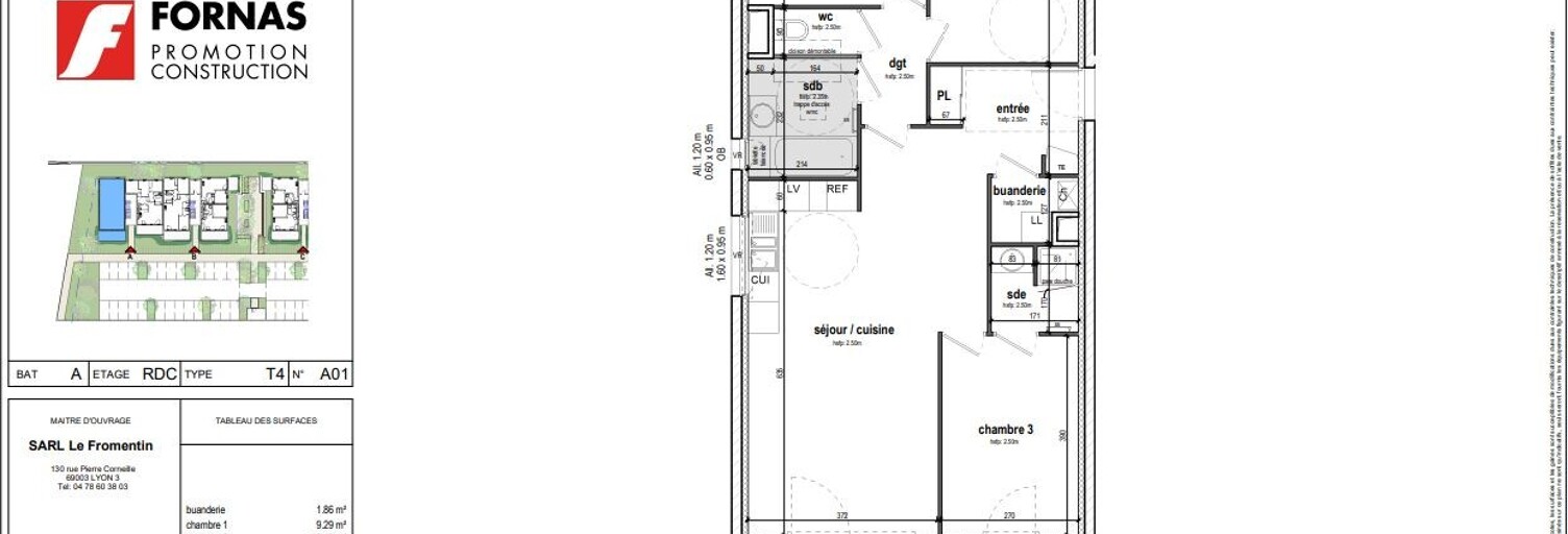Appartement 4 Pièces 84 m² à louer à Chasselay (69380)