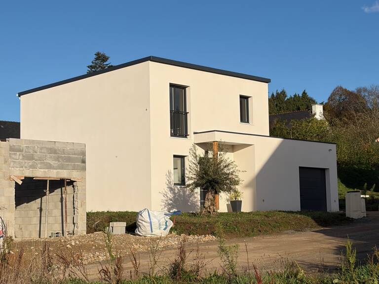 PROJET MAISON OSSATURE BOIS CONTEMPORAINE À BATIR — photo 1