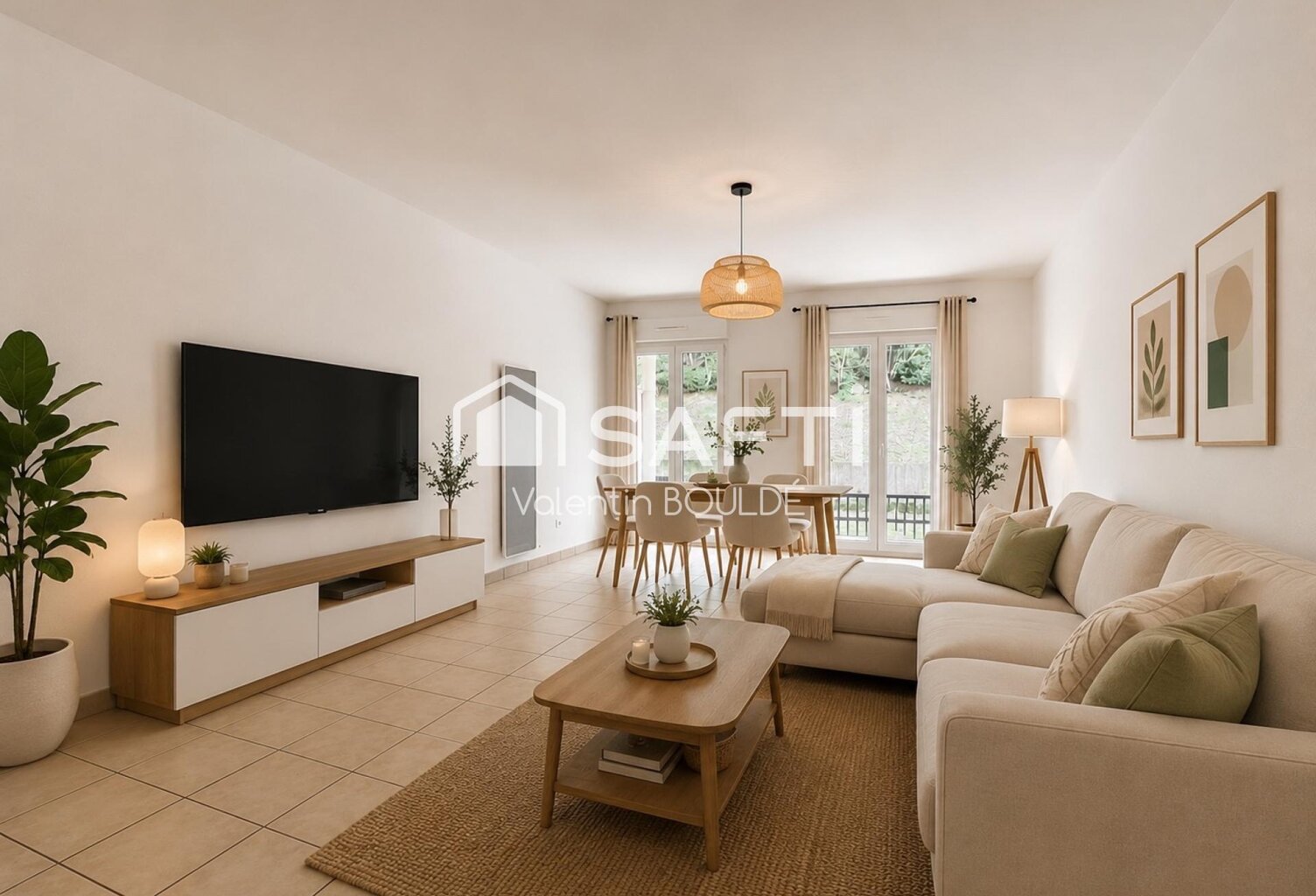 Beau T3 avec balcon au sein d'une résidence sécurisée avec piscine. — photo 1