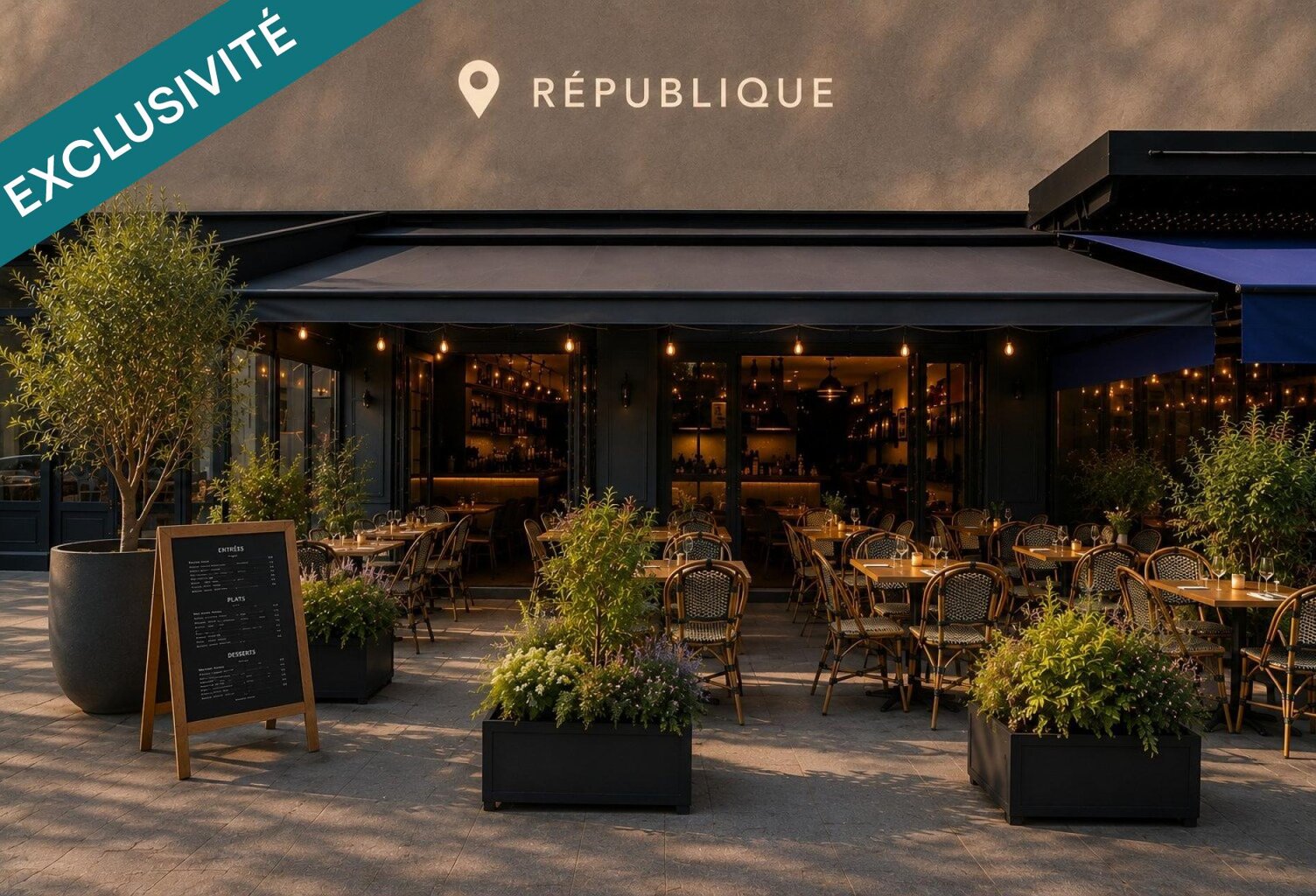 Forte Visibilité et Grande Terrasse à République — photo 1