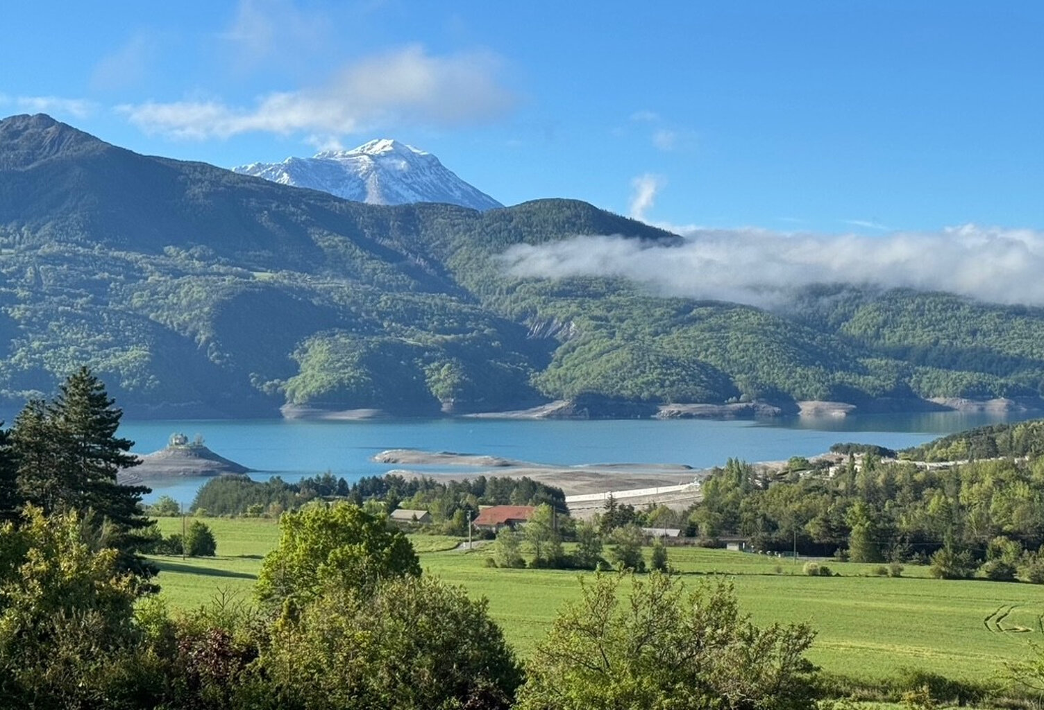 PRUNIÈRES  - TERRAIN D'EXCEPTION AVEC VUE PANORAMIQUE SUR LE LAC DE SERRE-PONÇON — photo 1