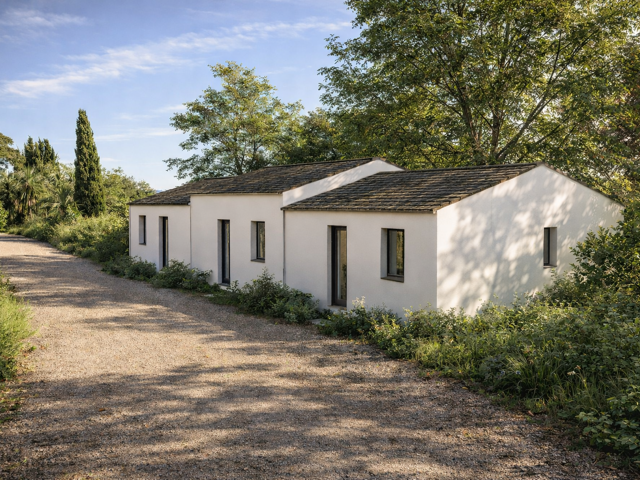 TERRAIN LIBRE DE CONSTRUCTEUR - permis accepté pour 3 villas de 80 m2 chacune — photo du bien