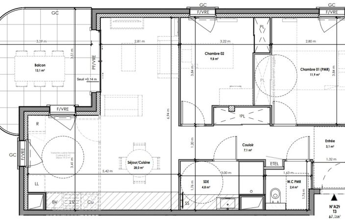Vente Appartement 3 pièces — photo 4