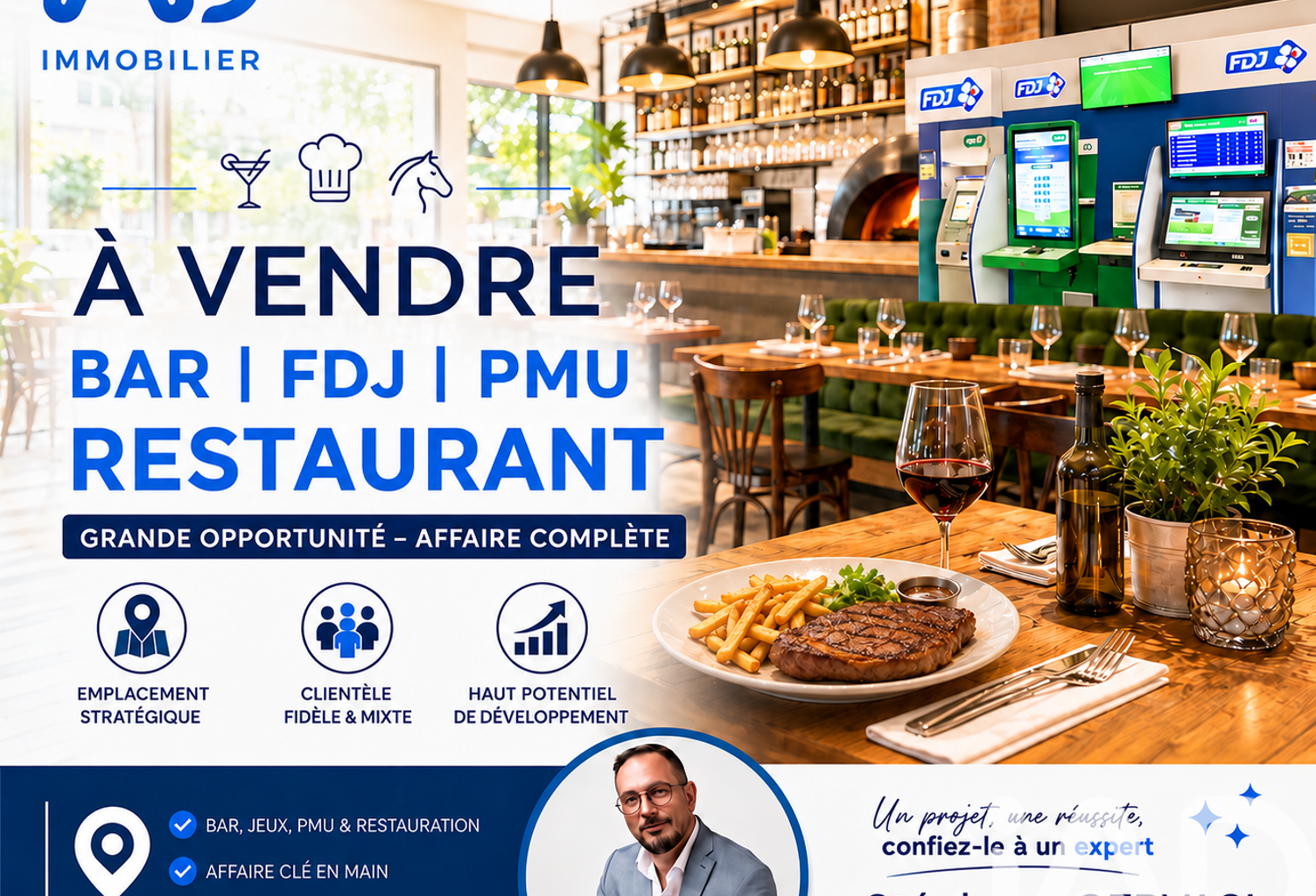 Vente Bar, Brasserie, Tabac 260 m&sup2; — photo 1