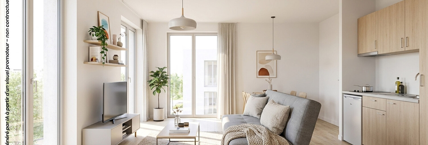 Appartement neuf T1, T2 Pièce 19 à 38 m² à vendre à Caen (14000)