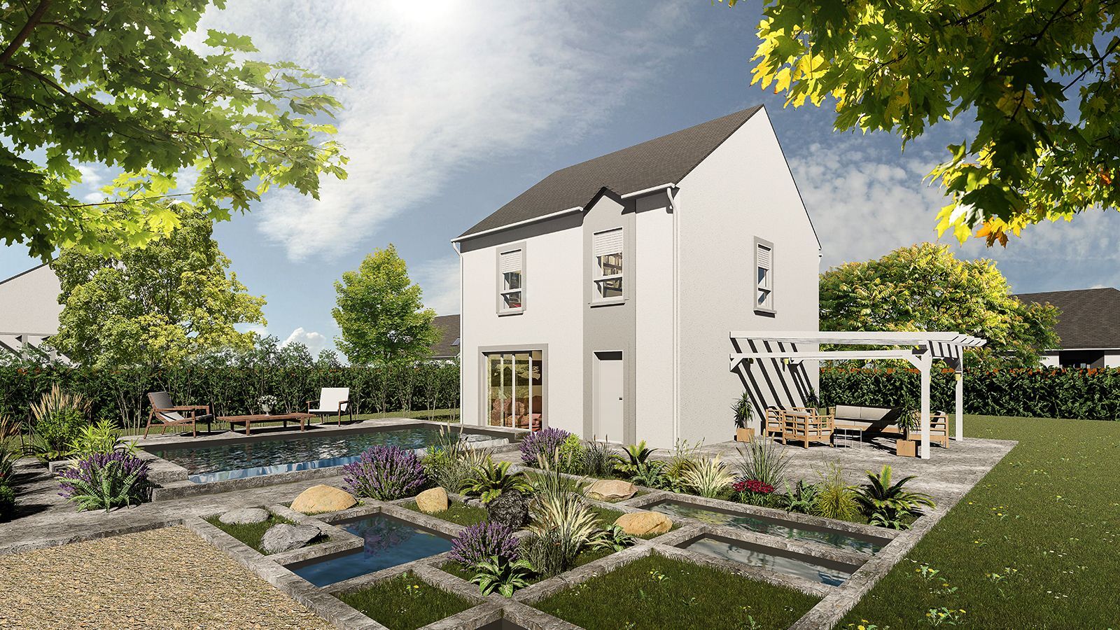 Faites construire votre maison 84.45 m² avec terrain à NEUILLY-EN-THELLE (60) !