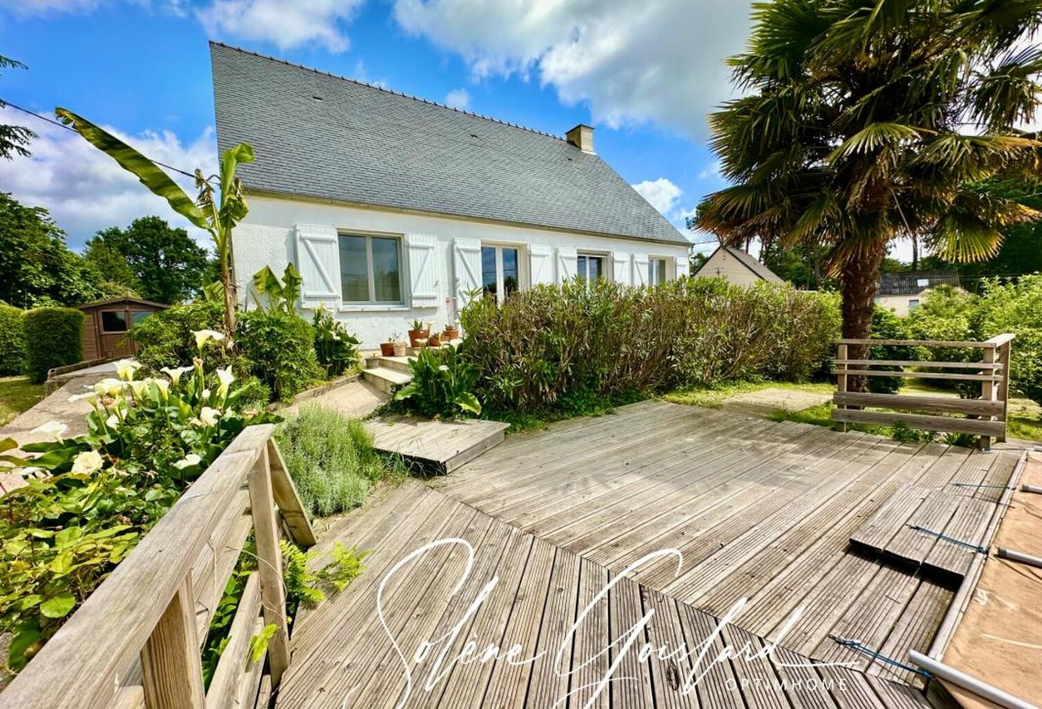 Maison vie de plain-pied, bourg, 3 chambres, au calme — photo 1