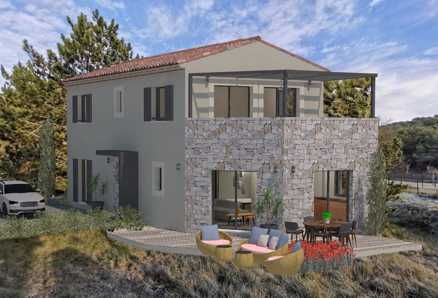 Cabriès - vente terrain à bâtir de 2300 m2, avec PC accordé et purgé de tout recours pour 2 villas individuelles — photo 1