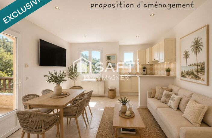 Coup de cœur aux Issambres ! Appartement T2 de 36m2 rénové, lumineux et au calme, avec terrasse, aperçu mer et accès à une piscine panoramique face à la Méditerranée, tennis,  boulodrome, parkings, dans une résidence sécurisée aux ISSAMBRES, à proximité de SAINTE MAXIME. — photo 4