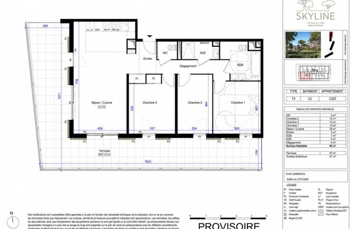 APPARTEMENT TYPE 4 90 M2 -- AVEC SPACIEUSE TERRASSE SUD-EST DE 57 M2 -- CAVE PRIVATIF ET BOX EN SOUS-SOL DANS RÉSIDENCE NEUVE HAUT DE GAMME — photo 4