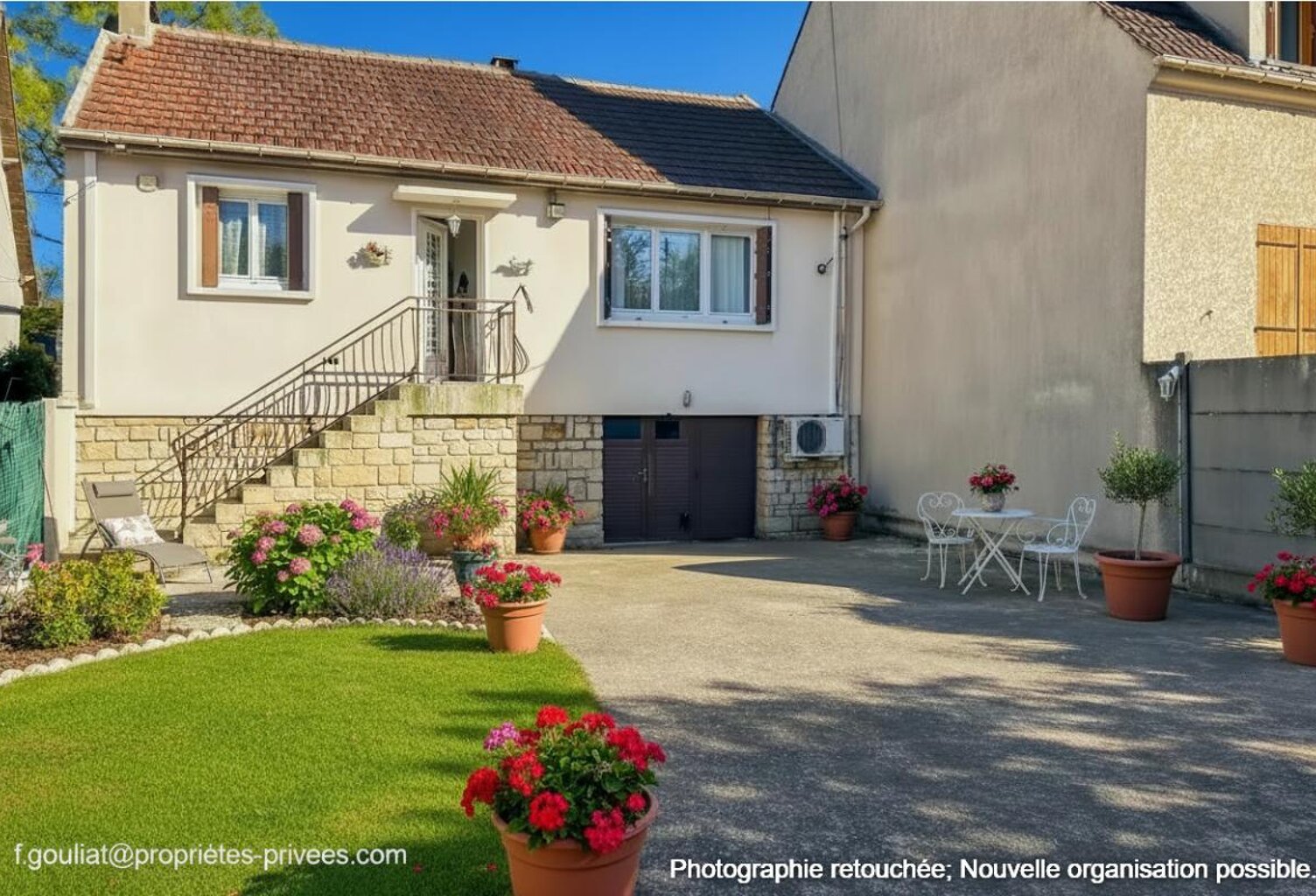 93370 Montfermeil .Maison avec jardin arboré, sans vis a vis — photo 1