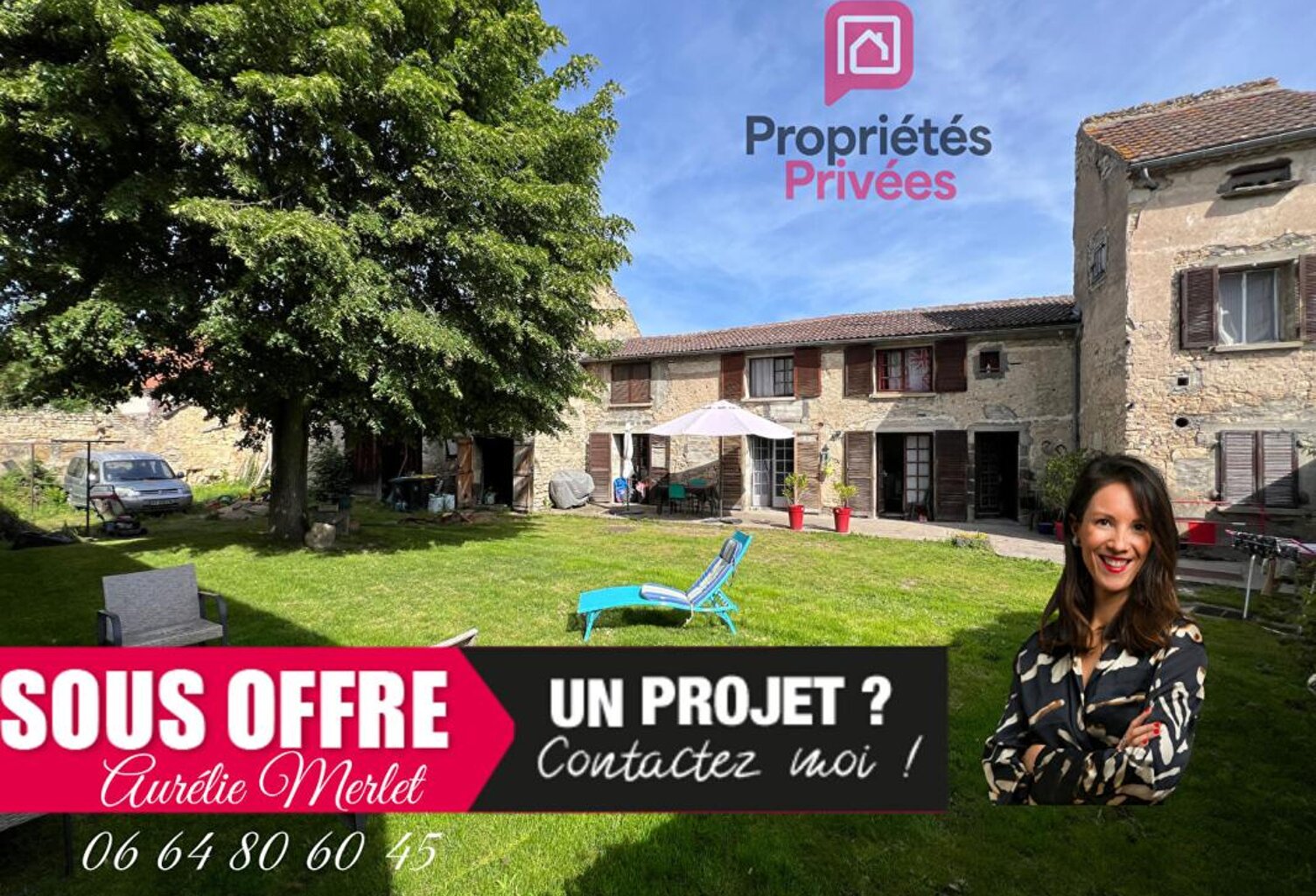Corps de ferme avec grange et jardin clos -165 m² - Aubiat - Fort potentiel — photo 1