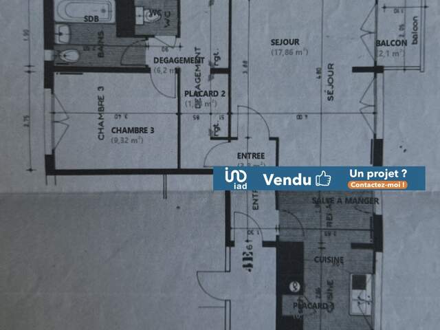 Vente Appartement 3 pièces — photo du bien