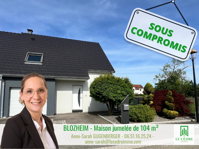 Maison jumelée 104 m2 avec jardin et sous-sol complet   Blo — photo du bien