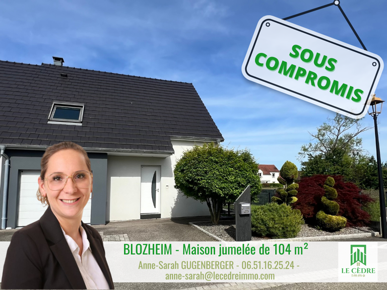 Maison jumelée 104 m2 avec jardin et sous-sol complet   Blo — photo 1