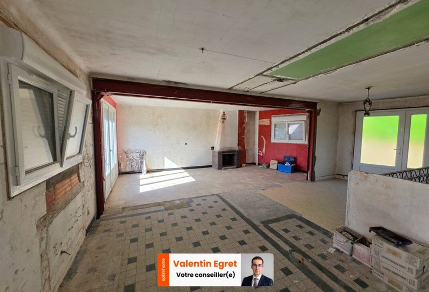 Maison de 120 m² à rénover avec vue panoramique, garage et jardin – Bolbec Centre — photo 1