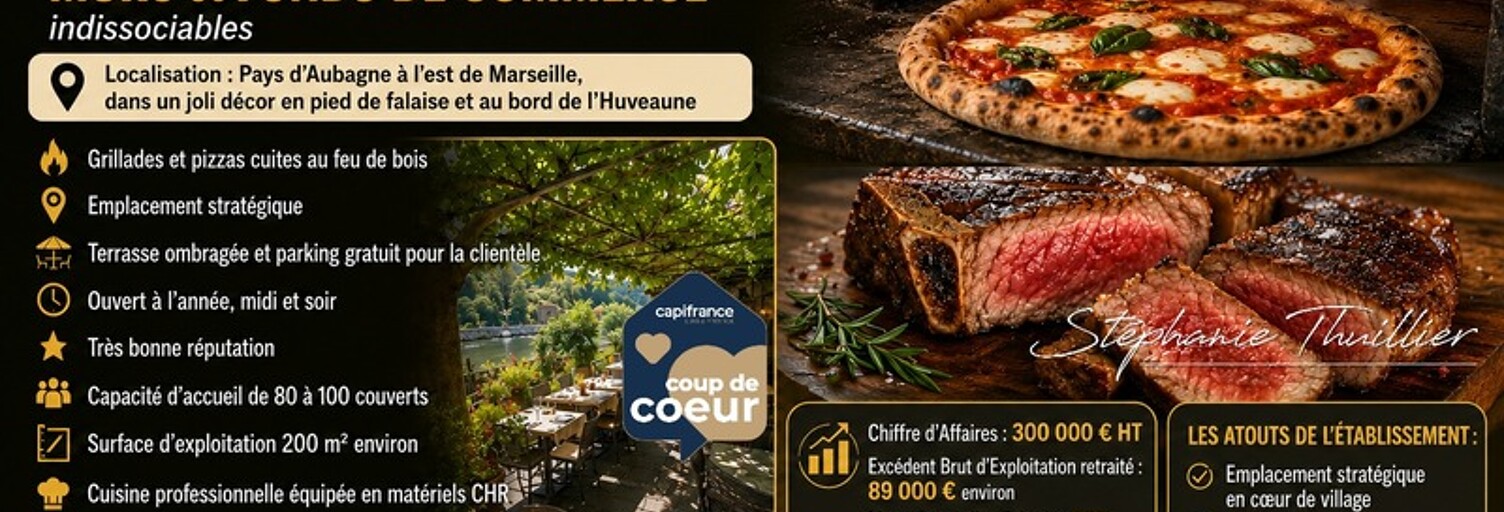 Commerce 2 Pièces 200 m² à vendre à Roquevaire (13360)