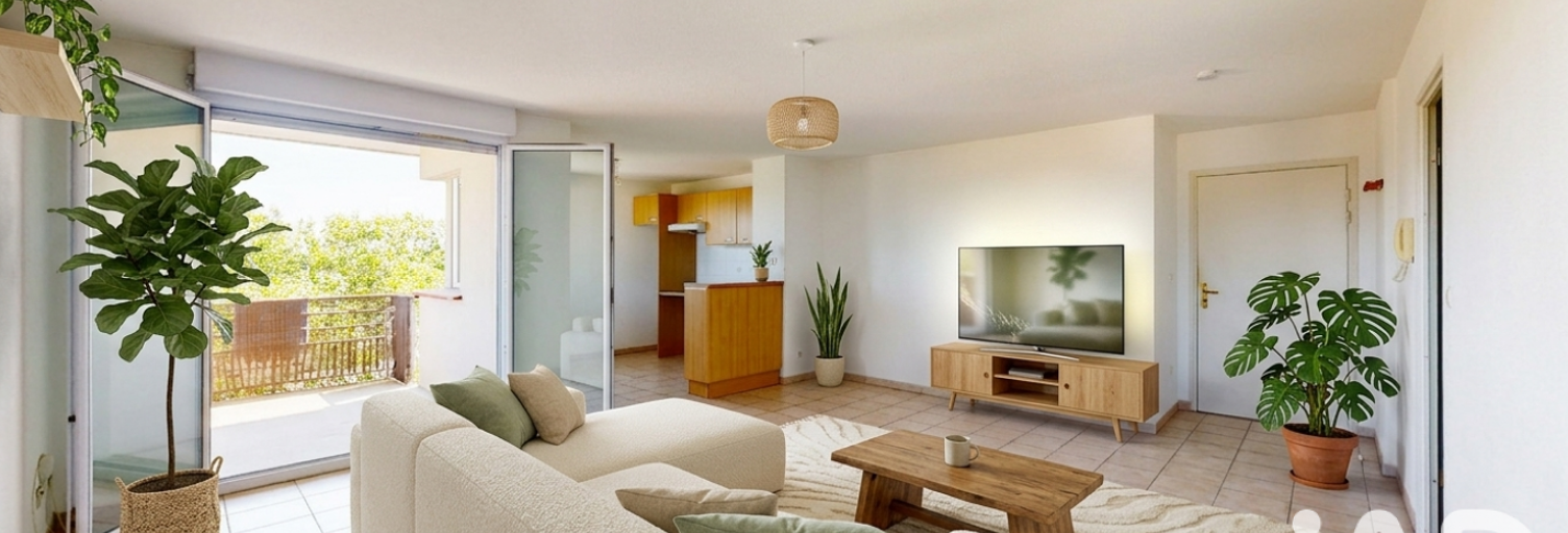 Appartement 3 Pièces 63 m² à vendre à Pompertuzat (31450)