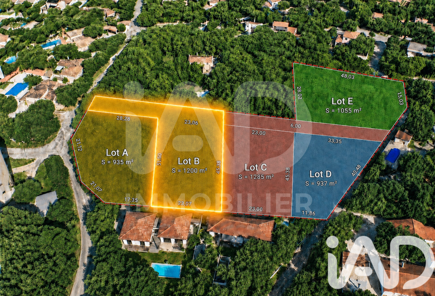 Vente Terrain à bâtir 1 200 m&sup2; — photo 1