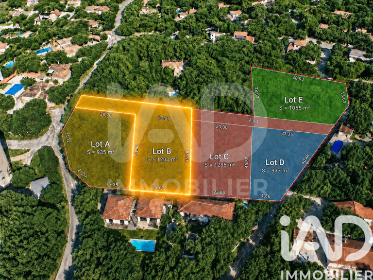 Vente Terrain à bâtir 1 200 m&sup2; — photo 1