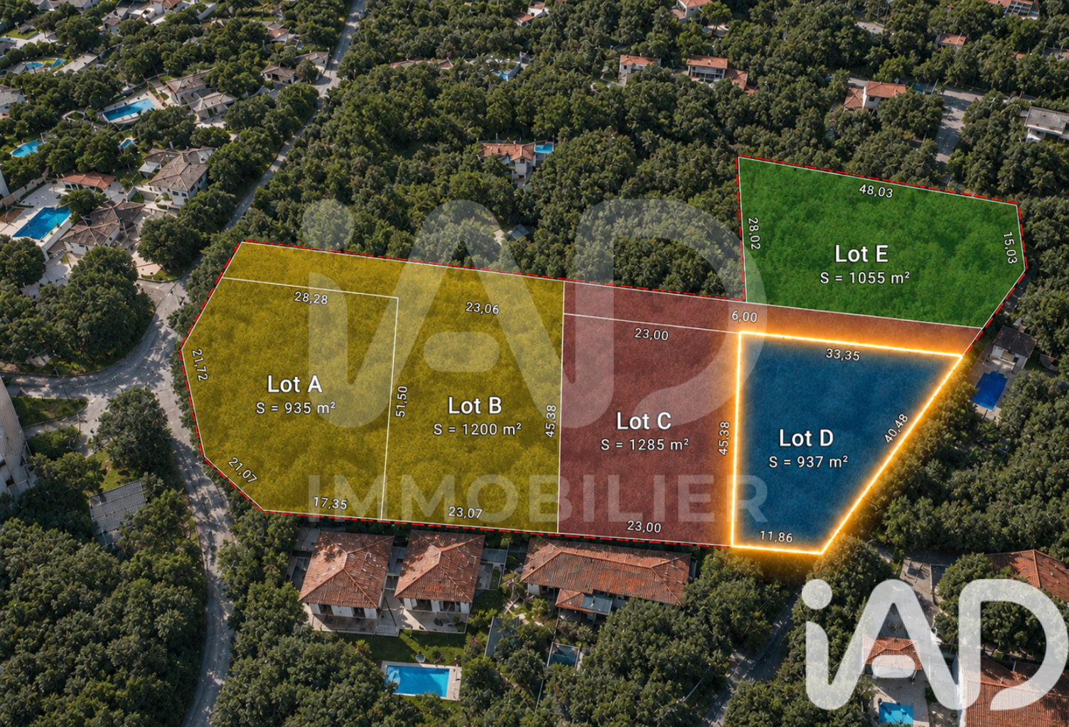 Vente Terrain à bâtir 937 m&sup2; — photo 1
