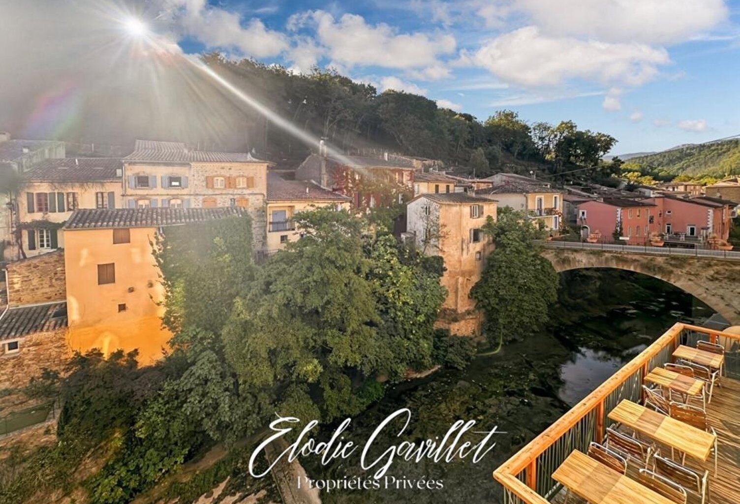 Studio Rennes Les Bains vue rivière 12 m² — photo 1