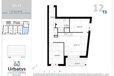 Appartement 3 pièces 233792 €