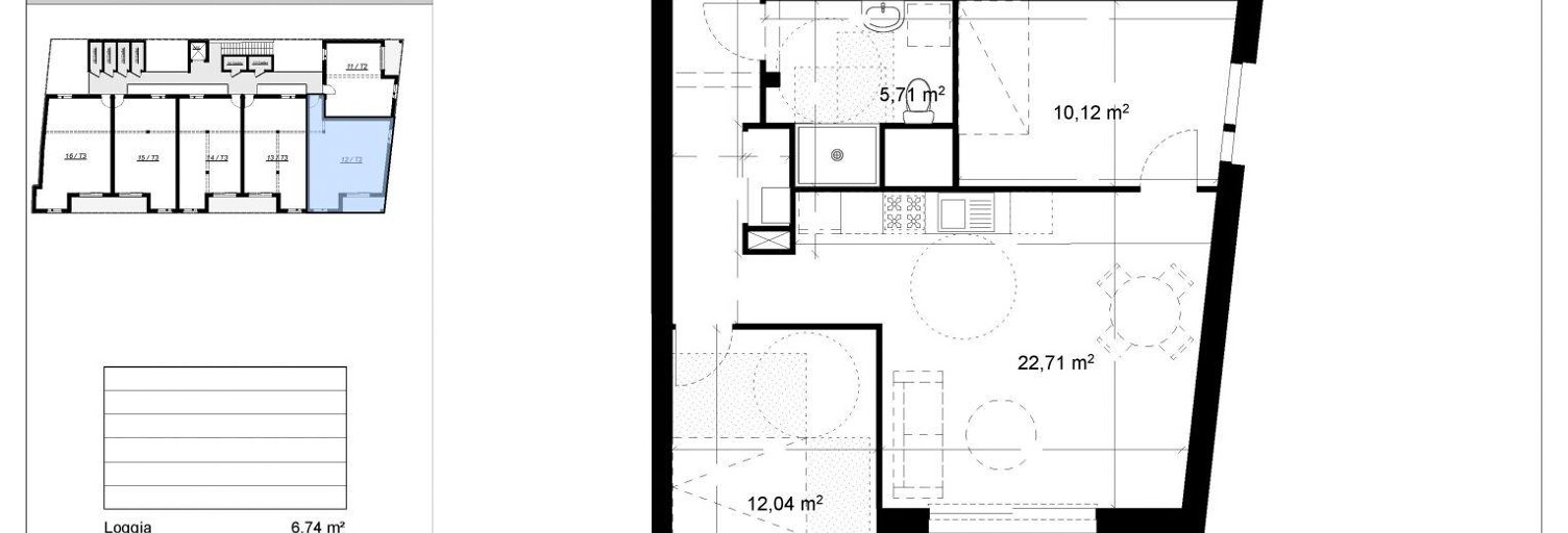 Appartement 3 Pièces 60 m² à vendre à Saint-Martin-des-Champs (29600)