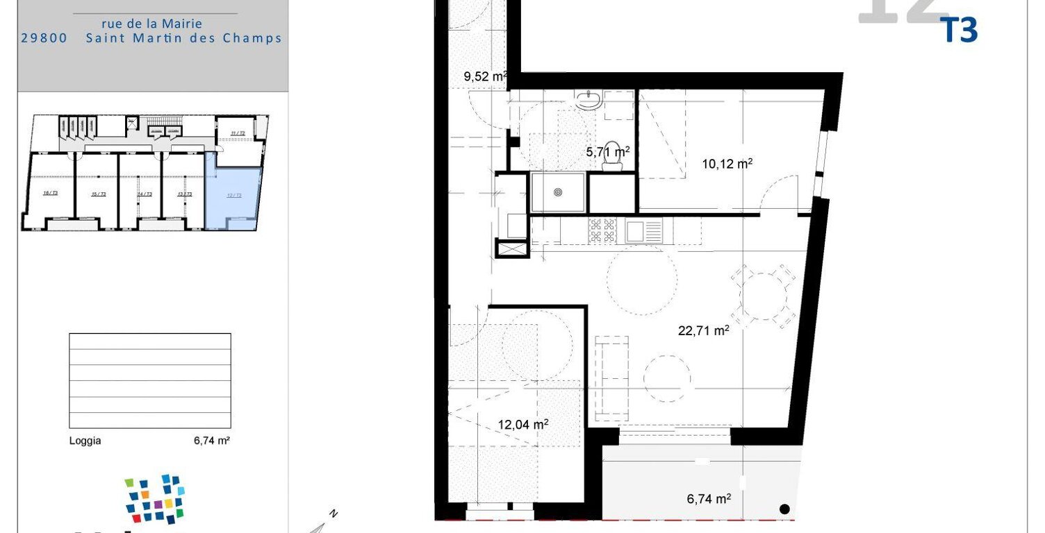 Vente Appartement 3 pièces — photo 1