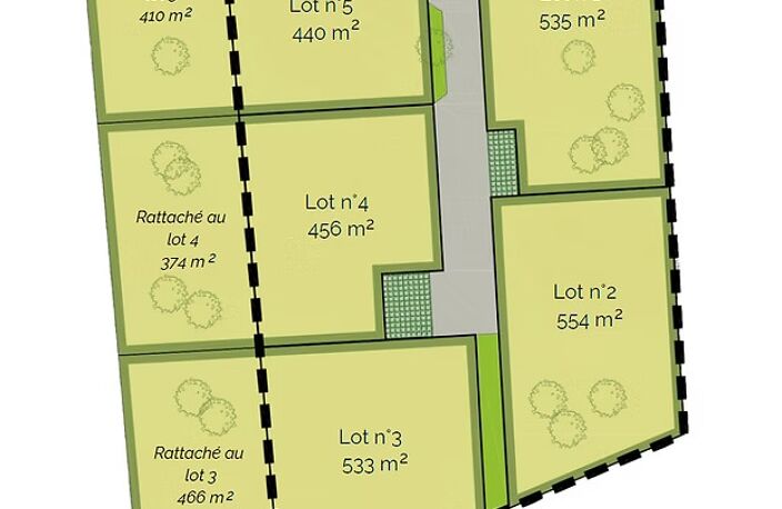 Vente Terrain à bâtir 830 m&sup2; — photo 2