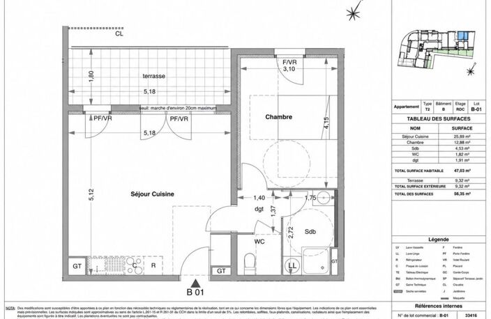 -- APPARTEMENT TYPE 2 AVEC TERRASSE - PARKING EN SOUS-SOL ET ACCÈS PMR - ÉLIGIBLE DISPOSITIF JEANBRUN OU LLI AVEC TVA RÉDUITE À 10% (200 800 €) SOUS CONDITIONS -- — photo 3