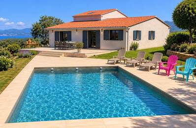 Propriano, Superbe propriété de 2 villas, piscine, vue mer, terrain de 3793 m2, vue panoramique — photo du bien